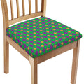 Fleur-De-Lis Mardi Gras Pattern Print Chair Cushion Cover