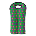 Fleur-De-Lis Mardi Gras Pattern Print Double Neoprene Wine Tote