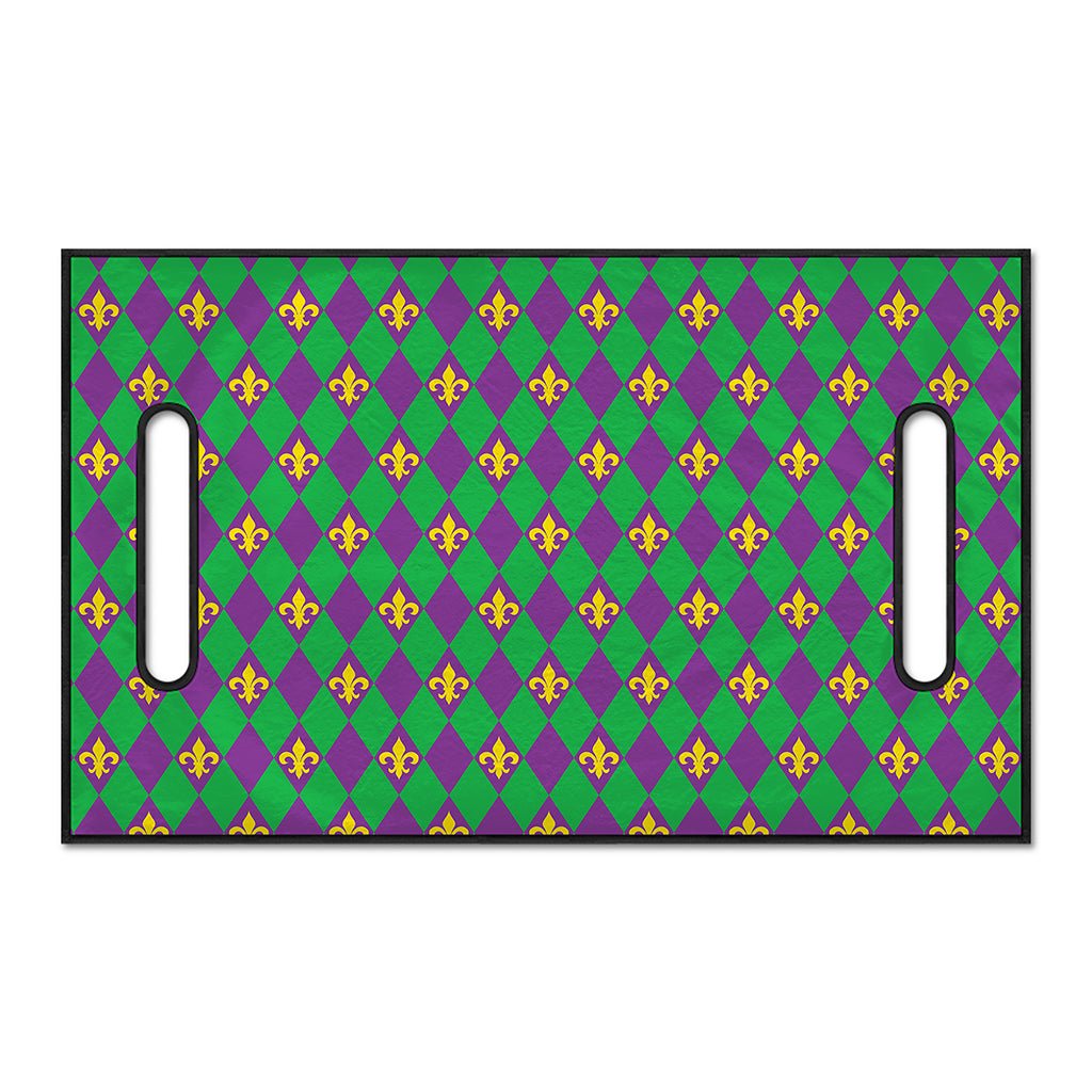 Fleur-De-Lis Mardi Gras Pattern Print Golf Cart Seat Cover