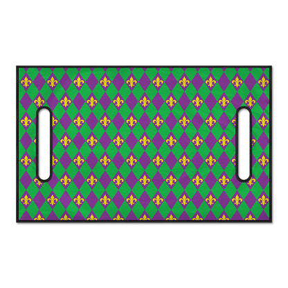 Fleur-De-Lis Mardi Gras Pattern Print Golf Cart Seat Cover
