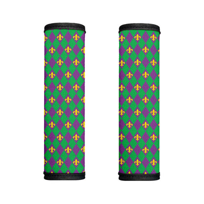 Fleur-De-Lis Mardi Gras Pattern Print Handle Covers