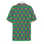 Fleur-De-Lis Mardi Gras Pattern Print Hawaiian Shirt