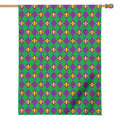 Fleur-De-Lis Mardi Gras Pattern Print House Flag