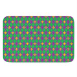 Fleur-De-Lis Mardi Gras Pattern Print Indoor Door Mat
