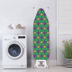 Fleur-De-Lis Mardi Gras Pattern Print Ironing Board Cover