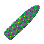 Fleur-De-Lis Mardi Gras Pattern Print Ironing Board Cover
