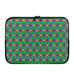 Fleur-De-Lis Mardi Gras Pattern Print Laptop Sleeve