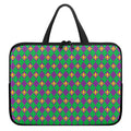 Fleur-De-Lis Mardi Gras Pattern Print Laptop Sleeve With Handle