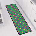 Fleur-De-Lis Mardi Gras Pattern Print Long Kitchen Mat