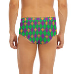Fleur-De-Lis Mardi Gras Pattern Print Men's Briefs