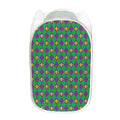 Fleur-De-Lis Mardi Gras Pattern Print Mesh Laundry Hamper