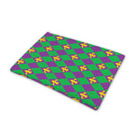 Fleur-De-Lis Mardi Gras Pattern Print Pet Cooling Mat Cover