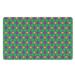Fleur-De-Lis Mardi Gras Pattern Print Polyester Doormat