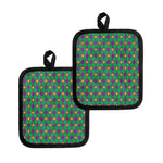 Fleur-De-Lis Mardi Gras Pattern Print Pot Holders