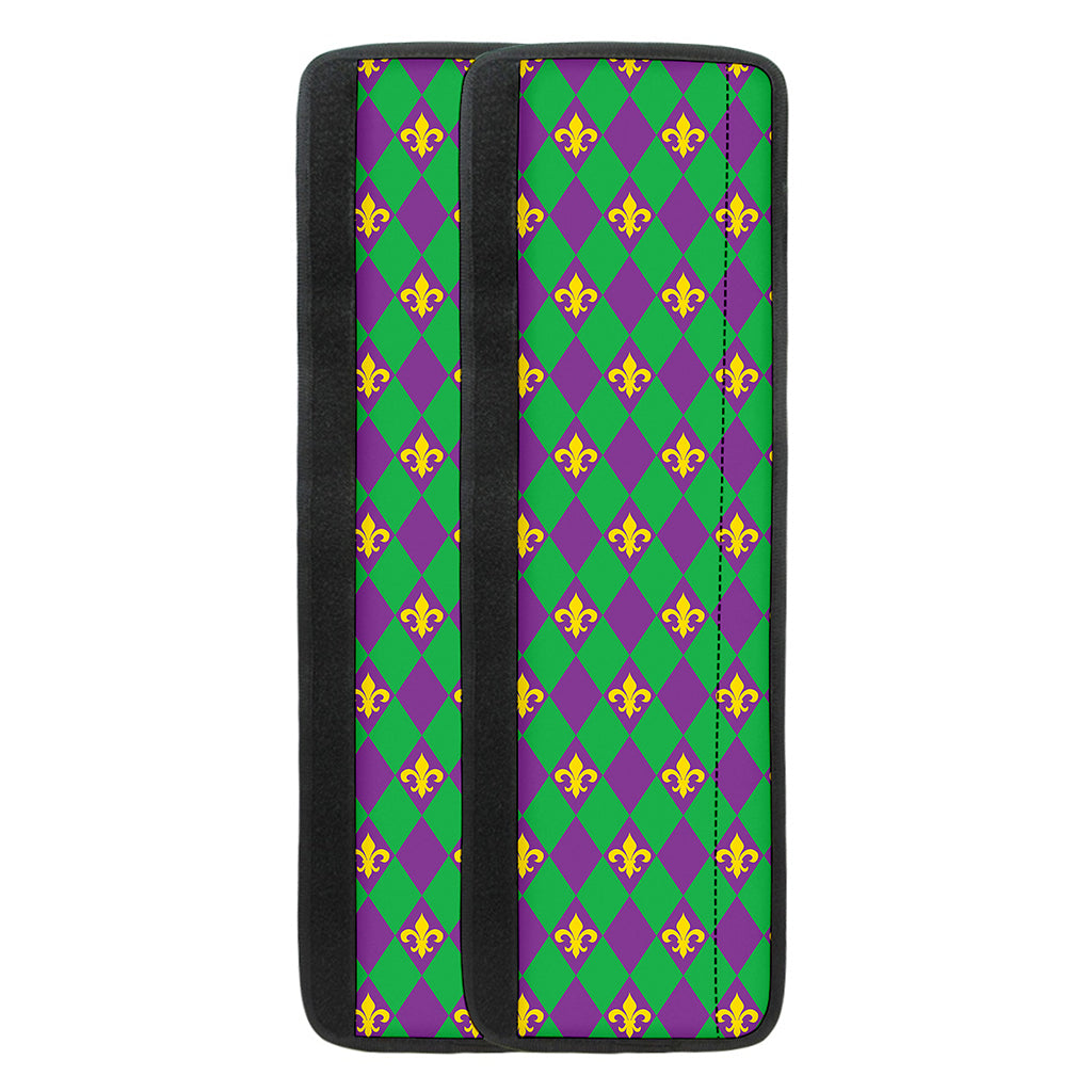 Fleur-De-Lis Mardi Gras Pattern Print Refrigerator Handle Covers