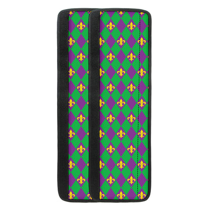 Fleur-De-Lis Mardi Gras Pattern Print Refrigerator Handle Covers