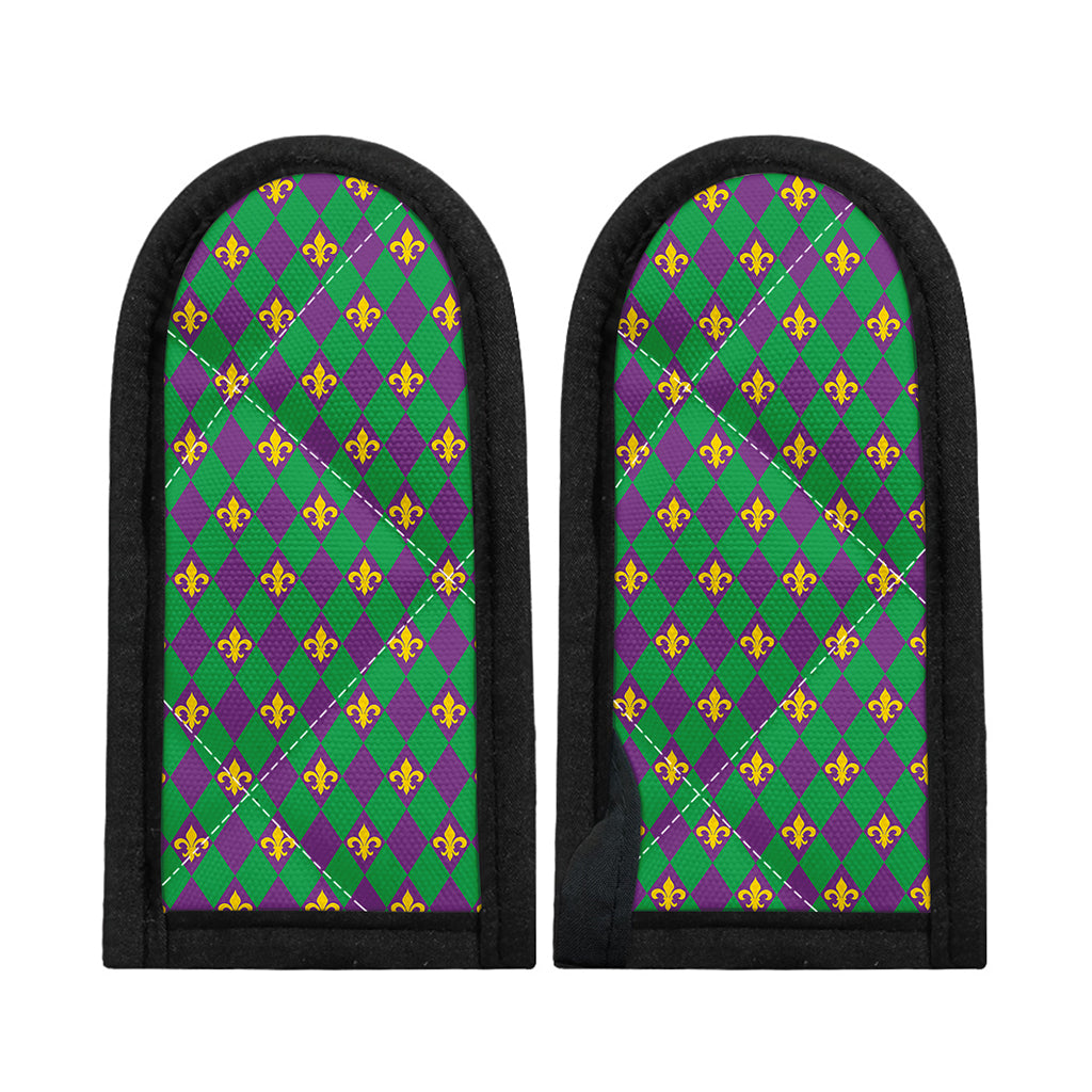 Fleur-De-Lis Mardi Gras Pattern Print Skillet Handle Cover