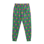 Fleur-De-Lis Mardi Gras Pattern Print Sweatpants
