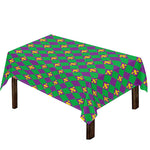 Fleur-De-Lis Mardi Gras Pattern Print Tablecloth