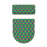 Fleur-De-Lis Mardi Gras Pattern Print Toilet Lid And Tank Cover Set