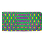 Fleur-De-Lis Mardi Gras Pattern Print Towel