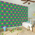 Fleur-De-Lis Mardi Gras Pattern Print Wall Sticker
