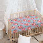 Floral Air Balloon Pattern Print Baby Crib Sheet