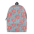 Floral Air Balloon Pattern Print School Backpack