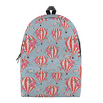 Floral Air Balloon Pattern Print Backpack