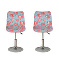 Floral Air Balloon Pattern Print Bar Stool Covers