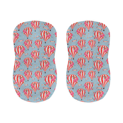 Floral Air Balloon Pattern Print Bar Stool Covers