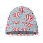 Floral Air Balloon Pattern Print Beanie