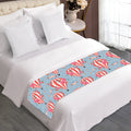Floral Air Balloon Pattern Print Bed Runner