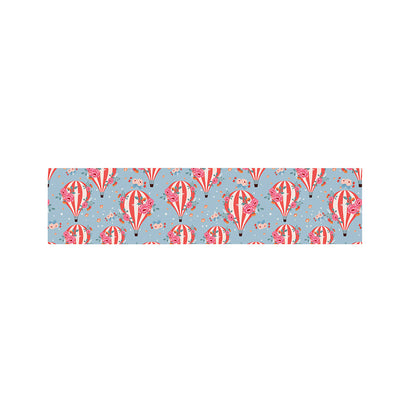 Floral Air Balloon Pattern Print Bed Runner