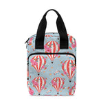 Floral Air Balloon Pattern Print Bible Tote Bag