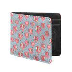 Floral Air Balloon Pattern Print Bifold Wallet