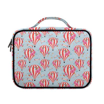 Floral Air Balloon Pattern Print Briefcase Bible Bag