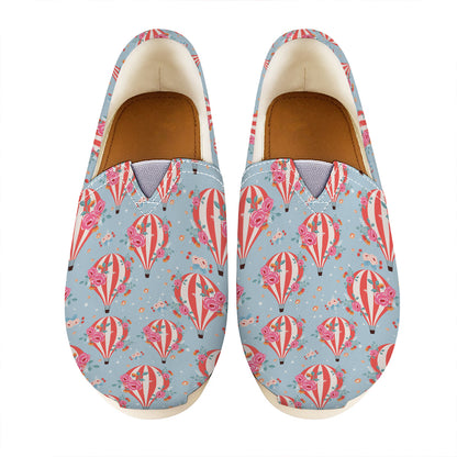 Floral Air Balloon Pattern Print Casual Shoes