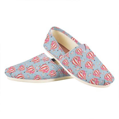 Floral Air Balloon Pattern Print Casual Shoes