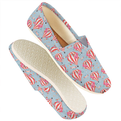 Floral Air Balloon Pattern Print Casual Shoes