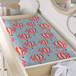 Floral Air Balloon Pattern Print Changing Pad Cover
