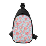 Floral Air Balloon Pattern Print Chest Bag