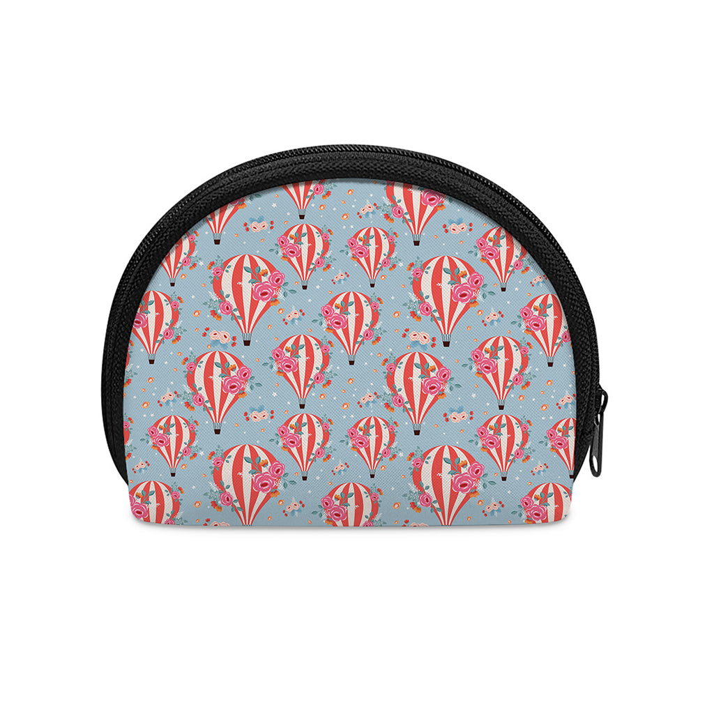 Floral Air Balloon Pattern Print Coin Purse