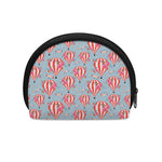 Floral Air Balloon Pattern Print Coin Purse