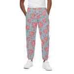 Floral Air Balloon Pattern Print Cotton Pants