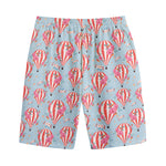 Floral Air Balloon Pattern Print Cotton Shorts