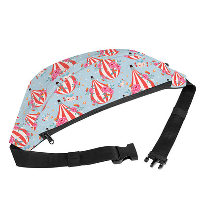 Floral Air Balloon Pattern Print Fanny Pack