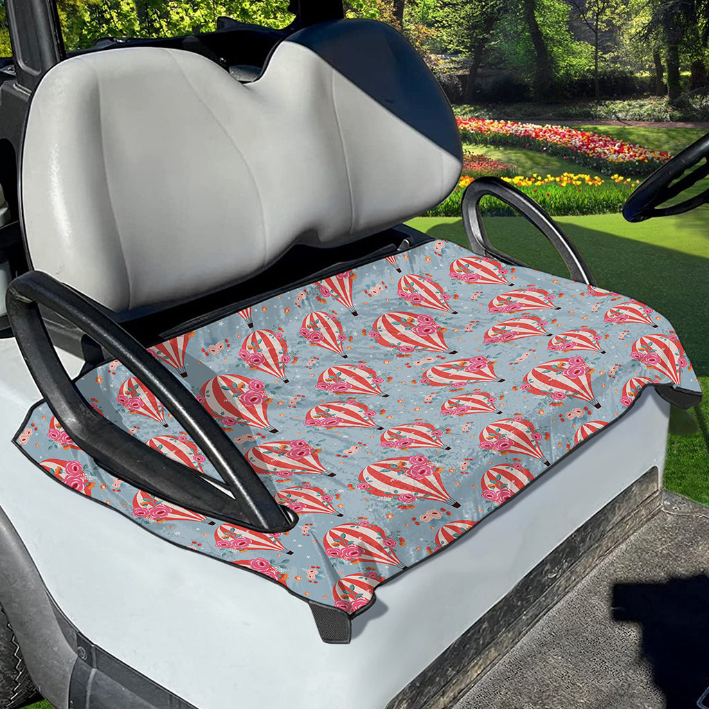 Floral Air Balloon Pattern Print Golf Cart Seat Cover