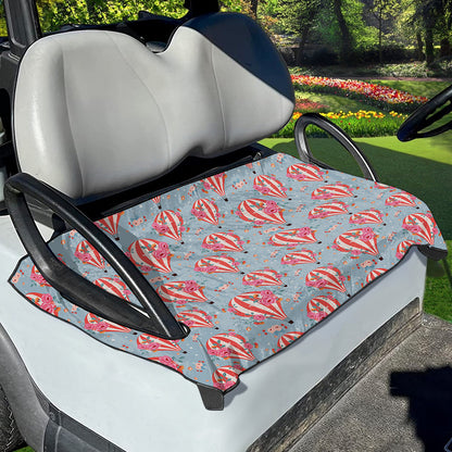 Floral Air Balloon Pattern Print Golf Cart Seat Cover