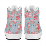 Floral Air Balloon Pattern Print High Top Leather Sneakers